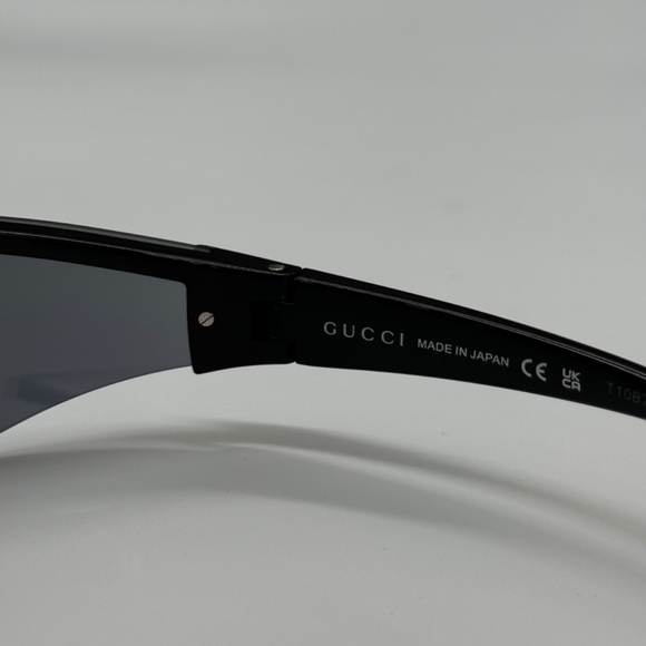 NEW GG1651S 004 GUCCI BLACK SILVER GEOMETRIC UNISEX GUCCI SUNGLASSES - Picture 10 of 12